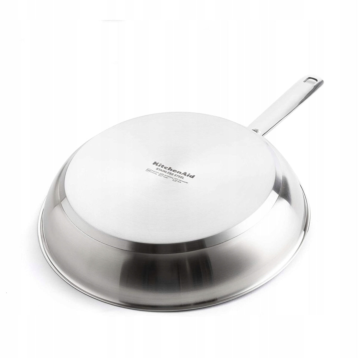SET OF CERAMIC STEEL PANS KITCHENAID STAINLESS 20+24+28 CM Brand KitchenAid