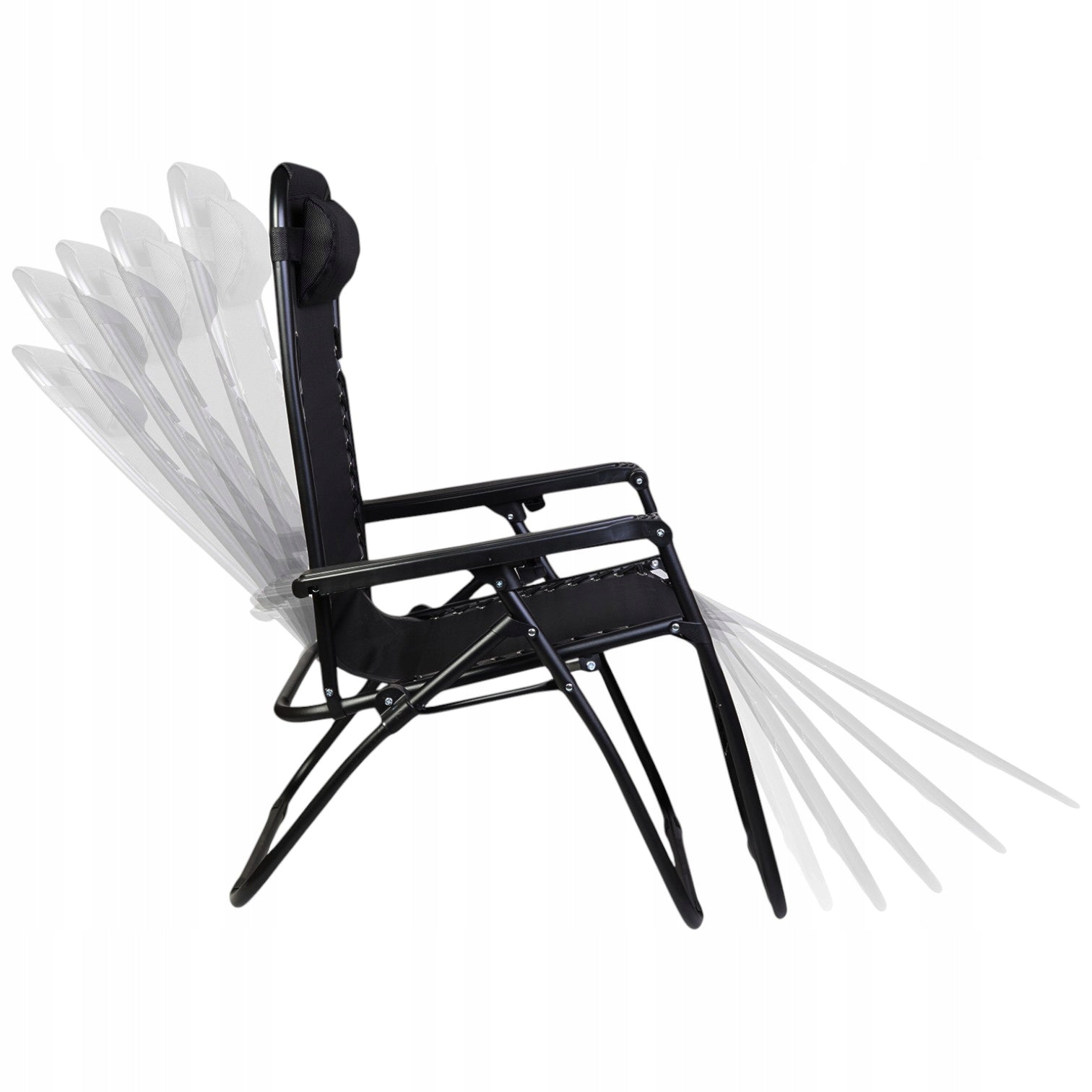 SET OF CHAIRS SUN LOUNGERS 2X GARDEN LOUNGER RECLINING CAMPING CHAIR GOLIAT Length (longer side) 165 cm