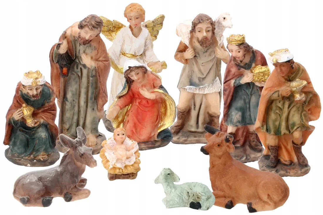 SET OF CHRISTMAS FIGURINES 11 ELEMENTS. 5,5 CM *4466 Packaging status original