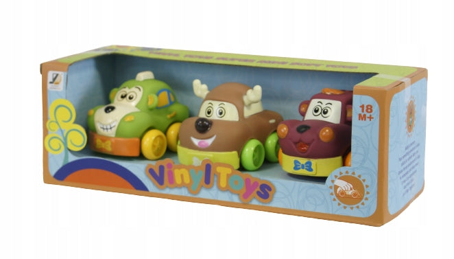 SET OF COLORFUL CARS for the youngest 3-PACK