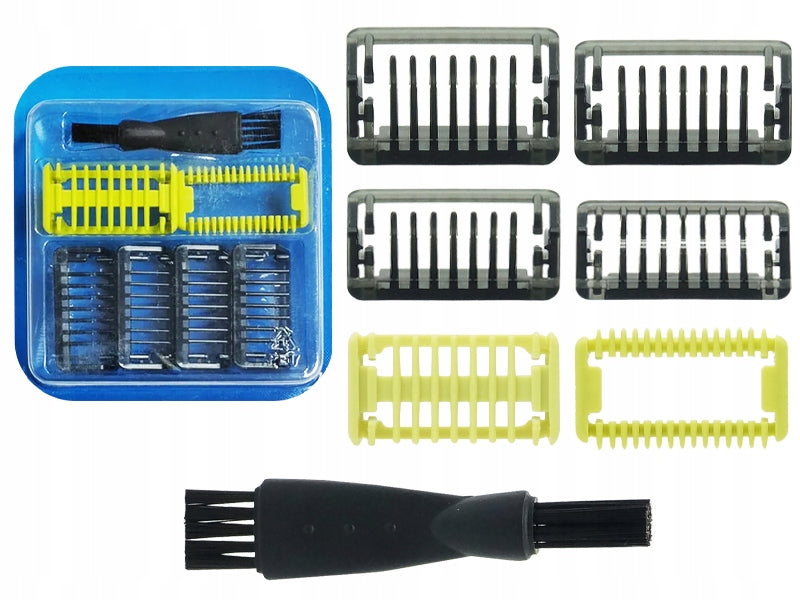 SET OF COMB SOCKETS FOR SHAVER ONEBLADE 1mm 2mm 3mm 5mm + BODY