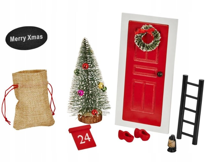 SET OF DOORS LEPRECHAUN elf Christmas Tree Santa Claus + 1 ELF EAN (GTIN) 8720194113820