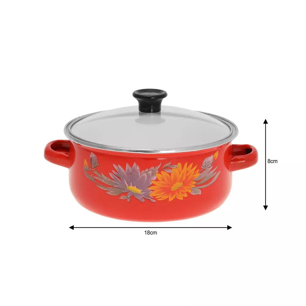 SET OF ENAMEL POTS 10 ELEMENTS Manufacturer code KB 7170