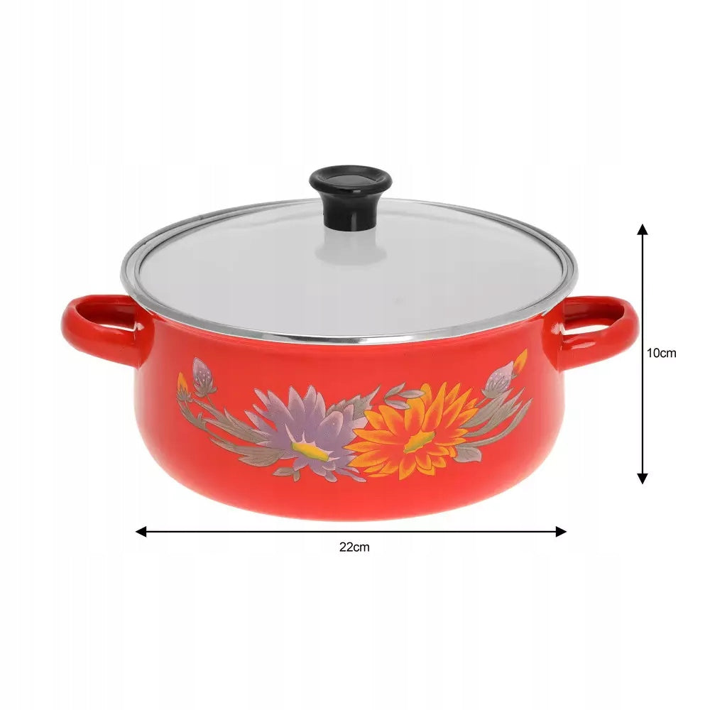 SET OF ENAMEL POTS 10 ELEMENTS Material enamel