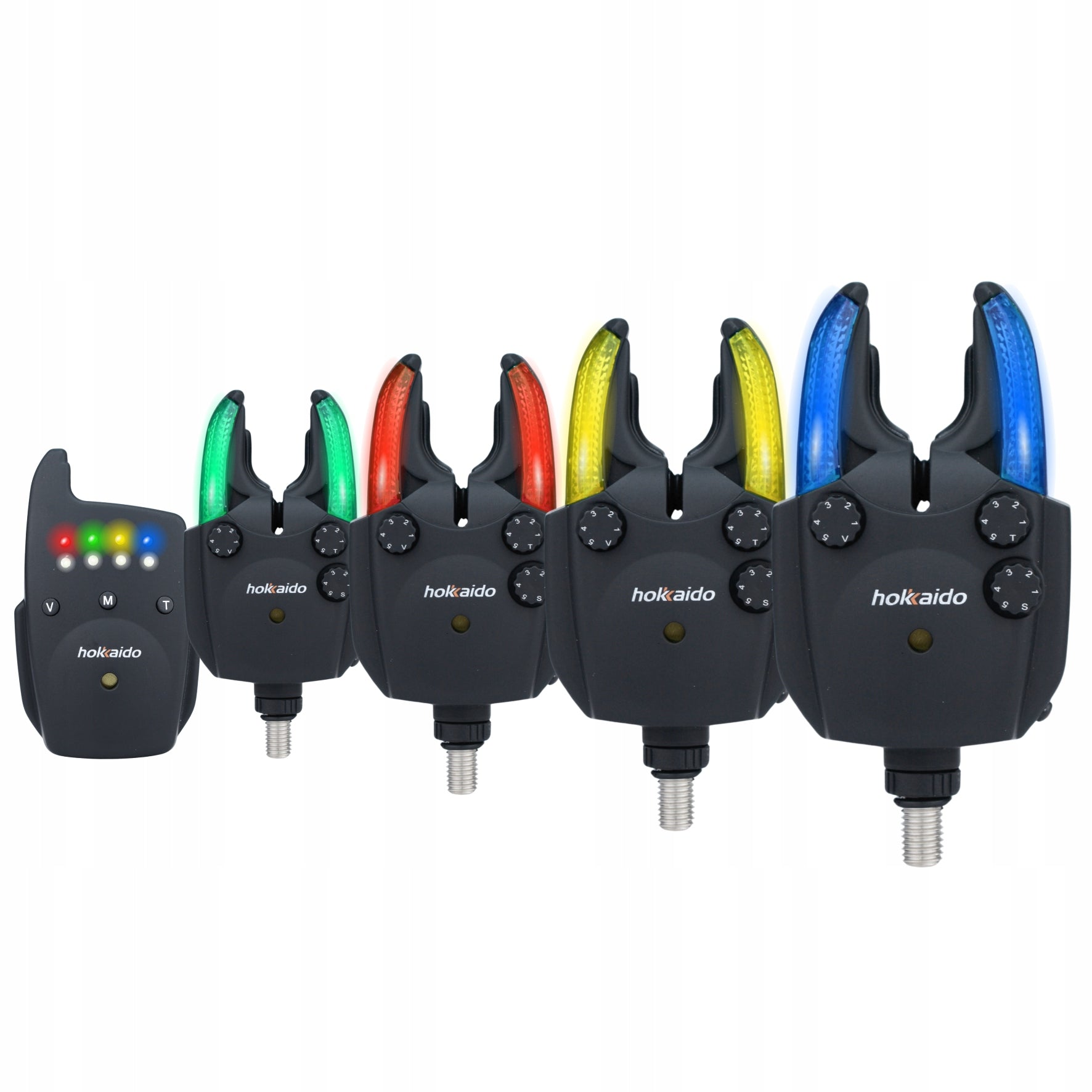 SET OF FISHING BEACONS HOKKAIDO 4+1 CONTROL UNIT NIGHT MODE MEMORY Brand Hokkaido