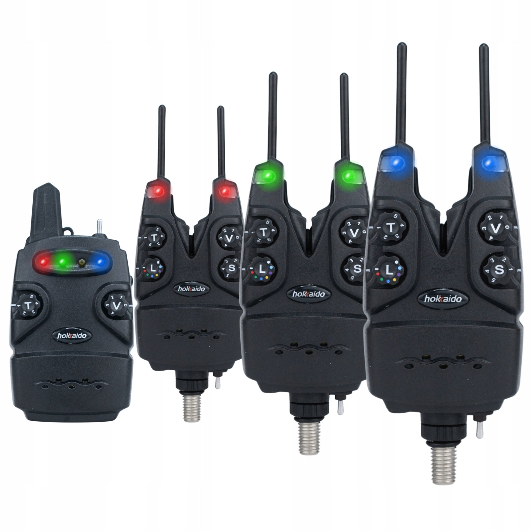 SET OF FISHING BEACONS HOKKAIDO WITH CONTROL PANEL 3+1 BUS BAR +BAT RGB Packaging status original