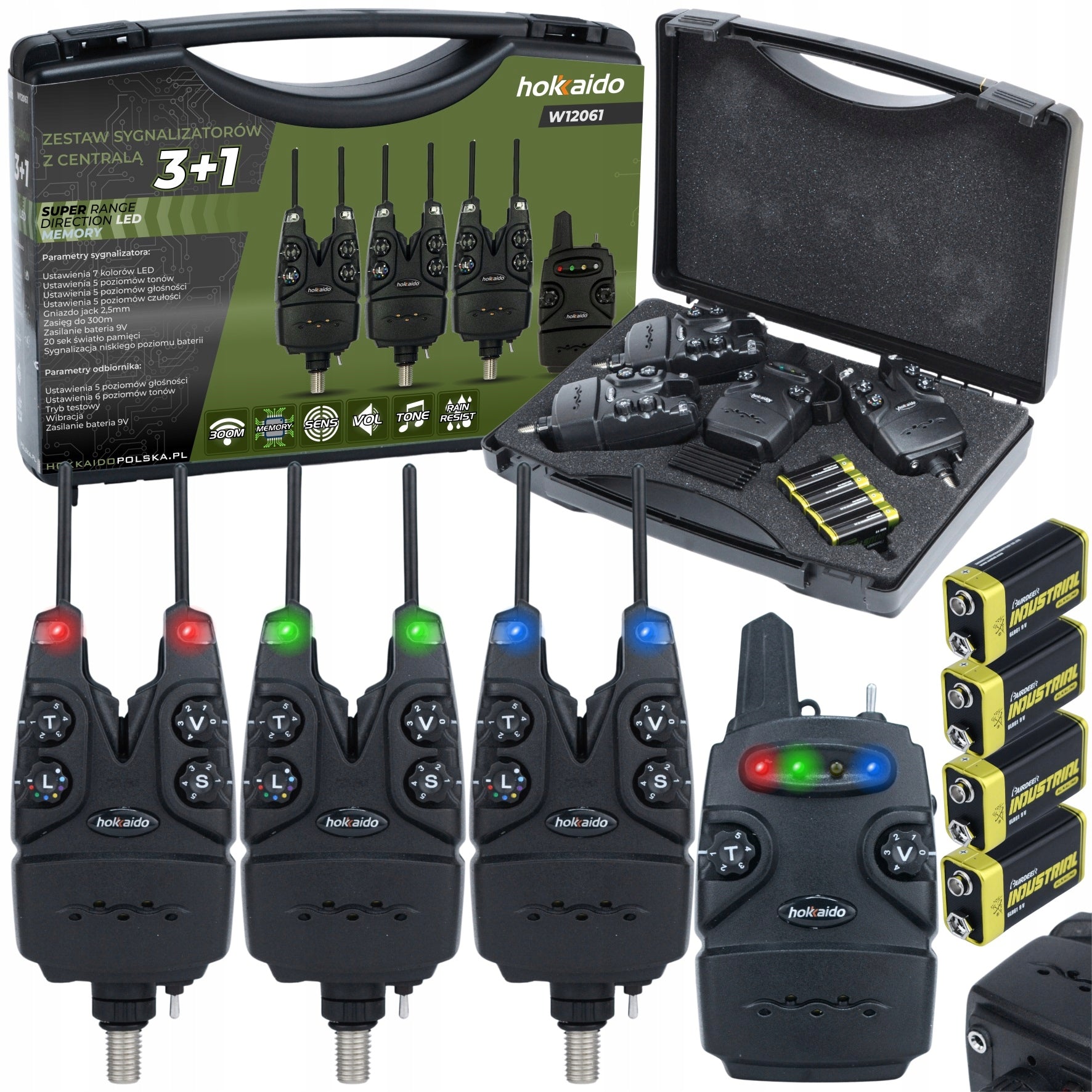 SET OF FISHING BEACONS HOKKAIDO WITH CONTROL PANEL 3+1 BUS BAR +BAT RGB