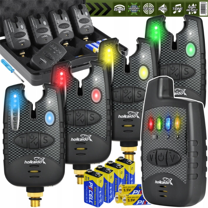 SET OF FISHING BEACONS WITH 4+1 HOKKAIDO CONTROL UNIT IN A BOX