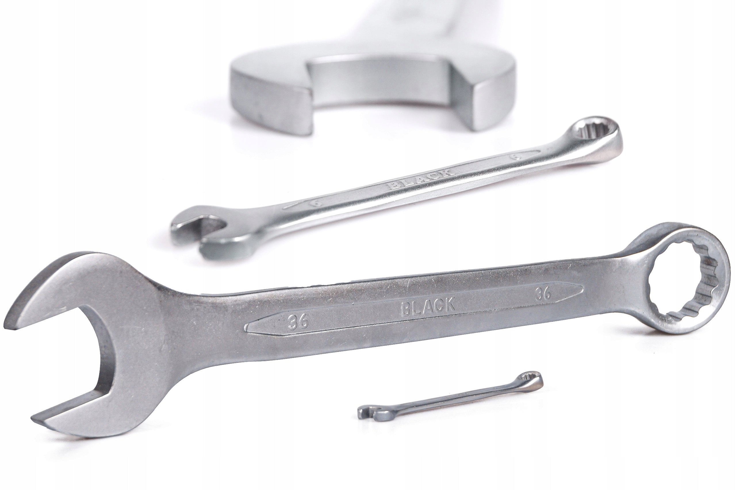 SET OF FLAT WRENCHES FLAT-EYE WRENCHES MAT 25 EL. 6-36mm Brand Black