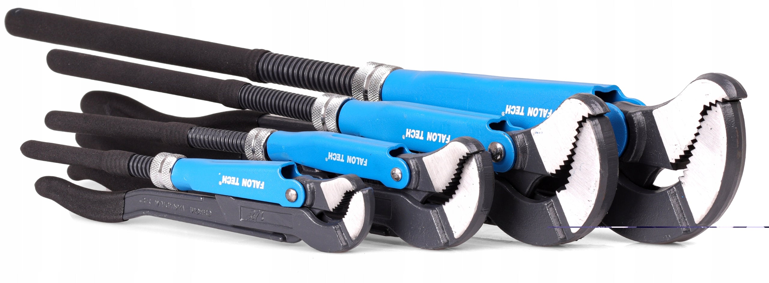 SET OF HYDRAULIC PIPE WRENCHES 4 PIECES FROG CLAMPS ADJUSTABLE WRENCH FROG Manufacturer code ZESTAW KLUCZY NASTAWNYCH x4