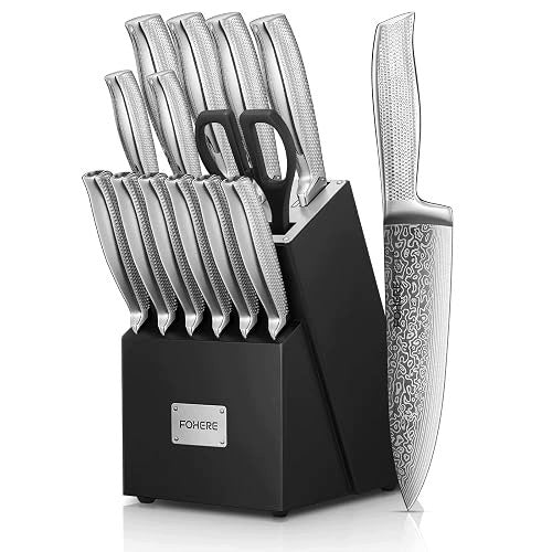 SET OF KITCHEN KNIVES 14 ELEMENTS SELF-SHARPENING STAINLESS STEEL Brand no brand