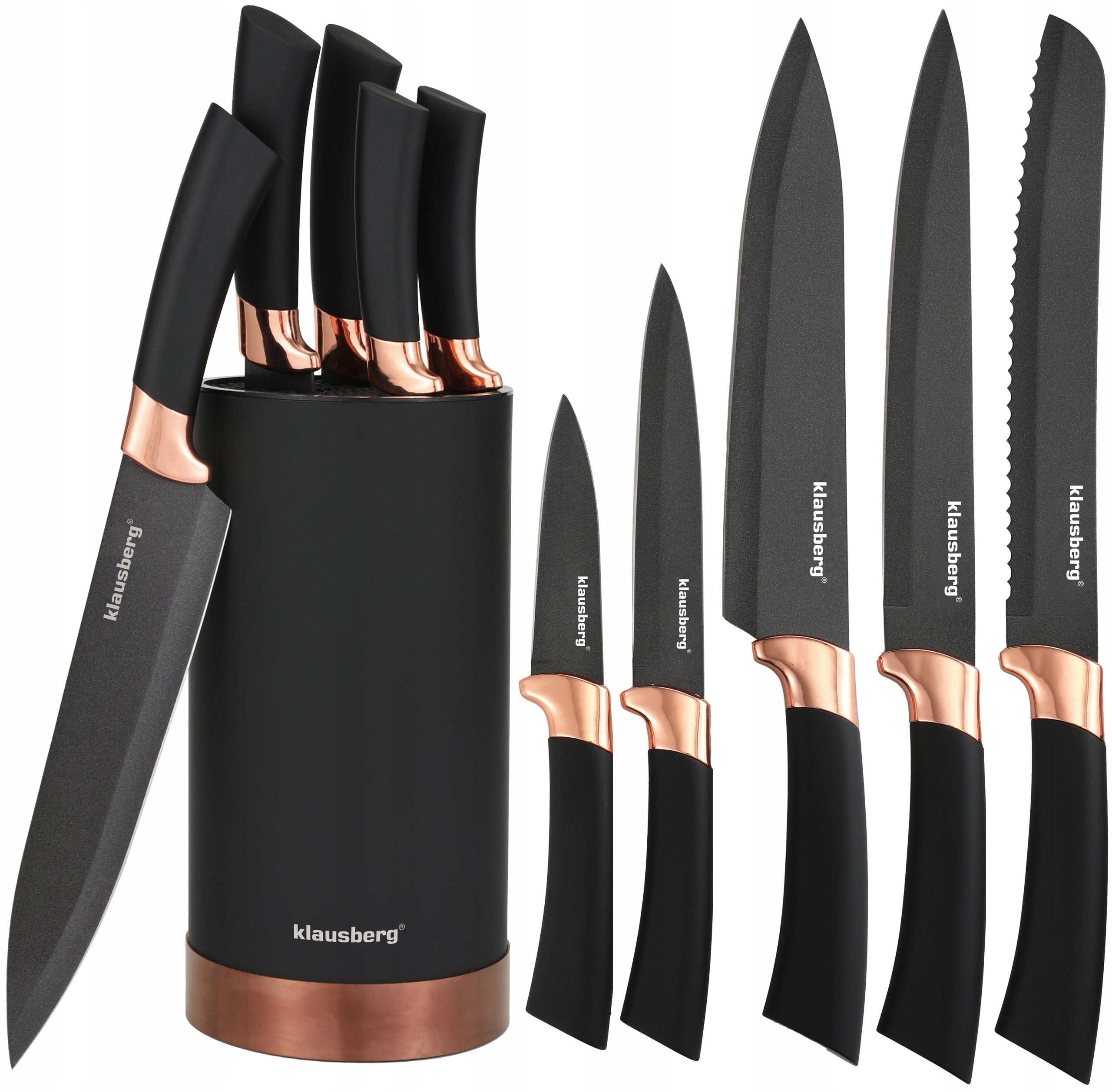 SET OF KITCHEN KNIVES STAND KNIFE block 6 el. KLAUSBERG