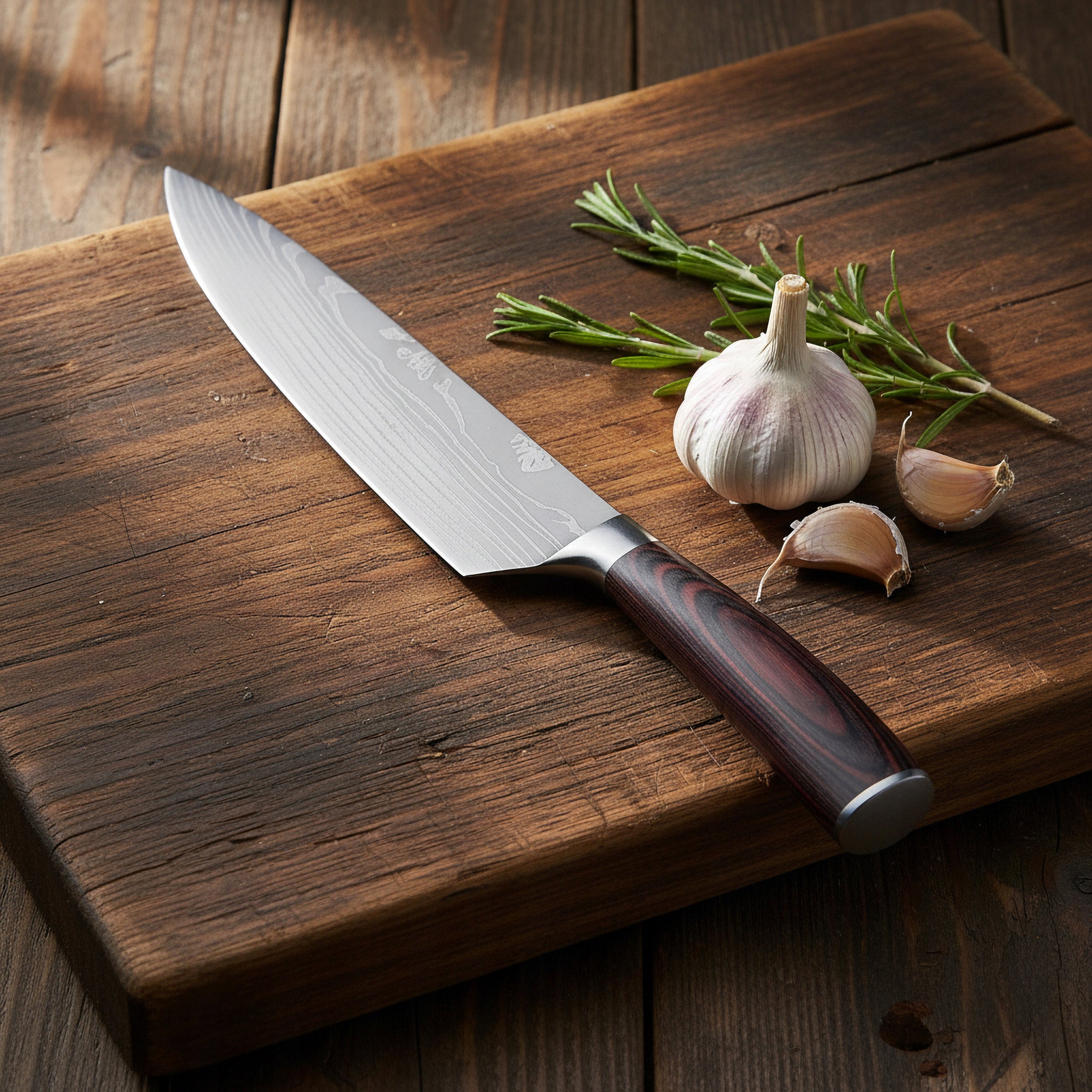 SET OF KITCHEN KNIVES style Japanese high carbon steel CHEF 5 pcs. Manufacturer code Zestaw 5 noży kuchennych