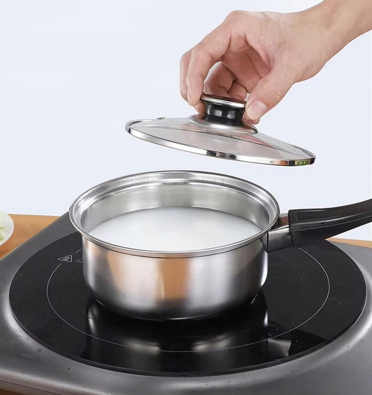 SET OF KITCHEN POTS SET + LID PAN 12 STEEL ELEMENTS Material stainless steel
