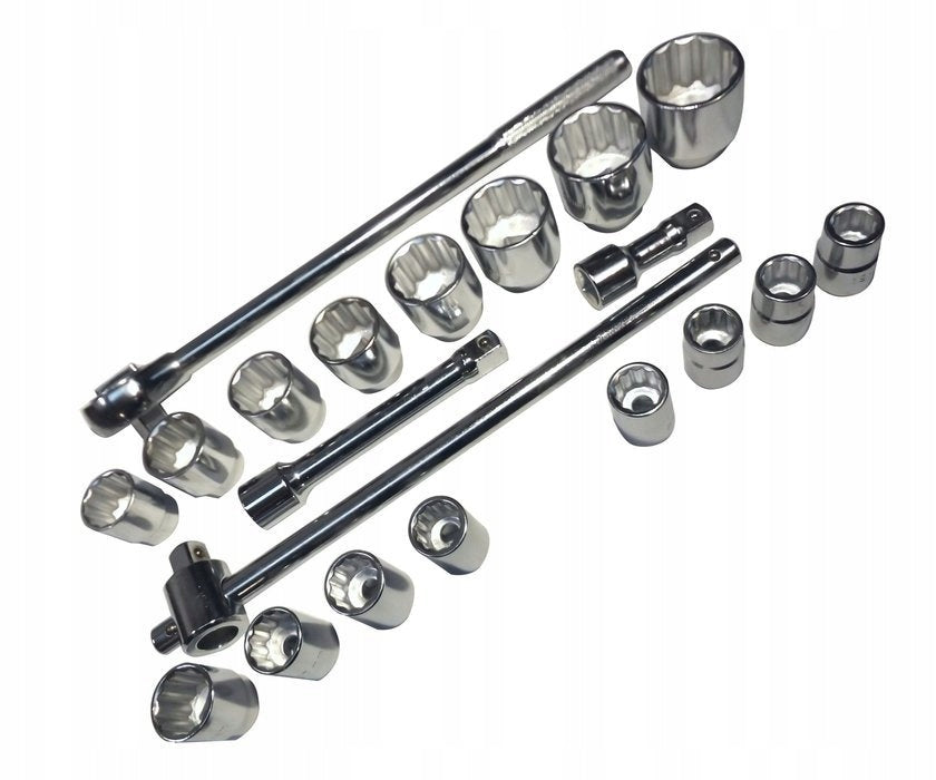 SET OF LARGE SOCKET WRENCHES 21EL. 3/4 LARGE SOCKETS SET TIR Brand Mastiff