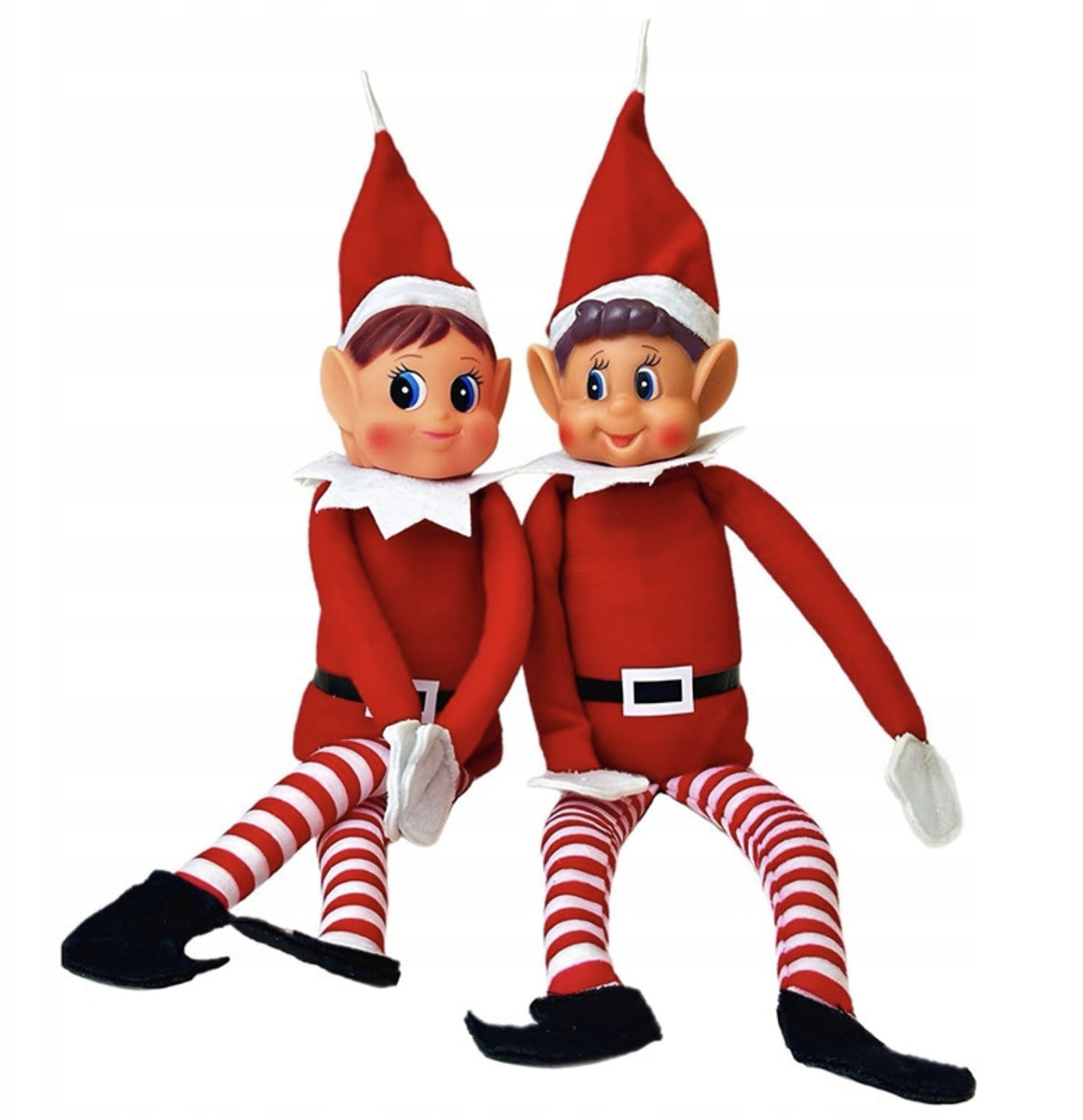 SET OF LEPRECHAUN MISCHIEVOUS ELF ON THE SHELF PLUSH TOY CHRISTMAS ADVENT 2PCS