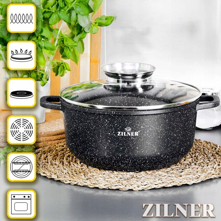 Puodų rinkinys Zilner, Premium black, 10 dalių