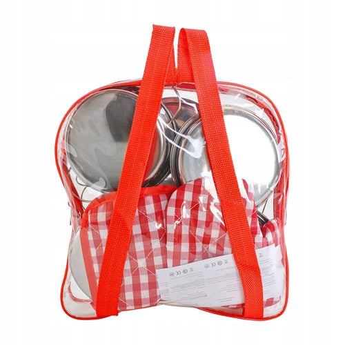 SET OF METAL POTS for children KITCHEN SET OF STEEL pots EAN (GTIN) 5901960622866