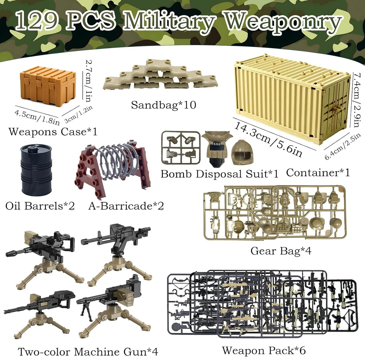 SET OF MILITARY TOYS FIGURINES SOLDIERS ACCESSORIES II WORLD WAR Packaging status original
