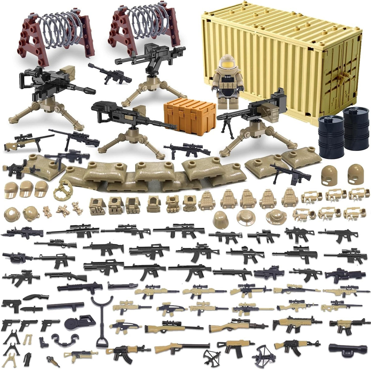SET OF MILITARY TOYS FIGURINES SOLDIERS ACCESSORIES II WORLD WAR