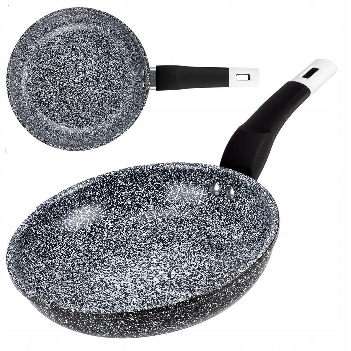 SET OF PANS SET OF 3 EL SMALL PAN 16 18 20cm MARBLE INDUCTION GAS Packaging status original