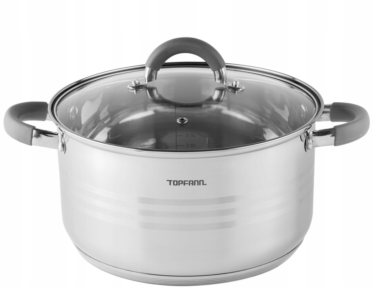 SET OF POTS INDUCTION 8 EL SET FOR GAS STEEL POTS LARGE TOPFANN Manufacturer code TOP0933
