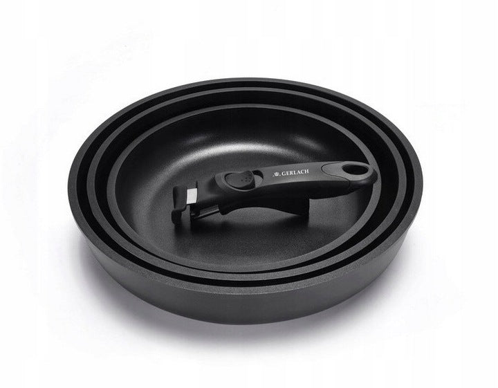 SET OF RELIABLE PANS GERLACH 20/24/28cm SMART INDUCTION Manufacturer code zestaw patelni niezawodnych patelnia mocna
