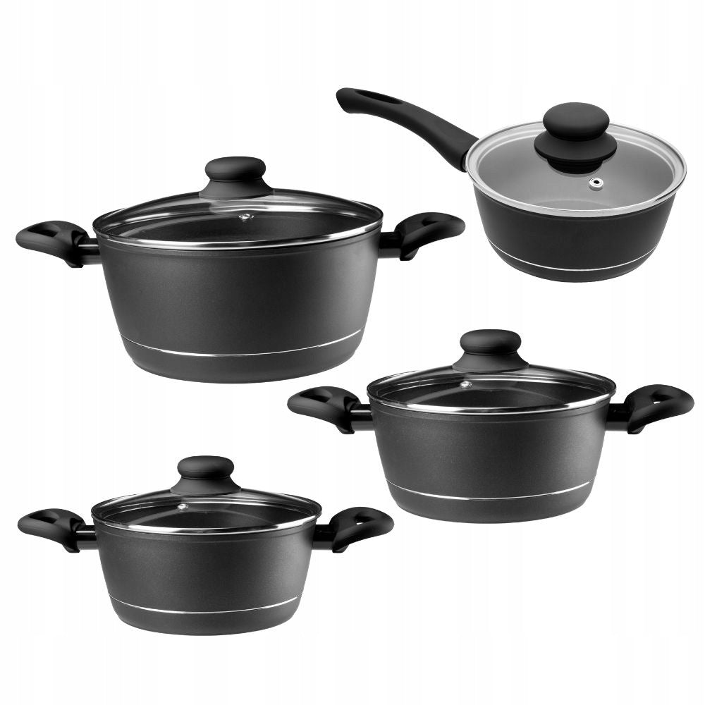 SET OF ROYAL POTS FOR INDUCTION/GAS NON-STICK SET OF 8 EL.