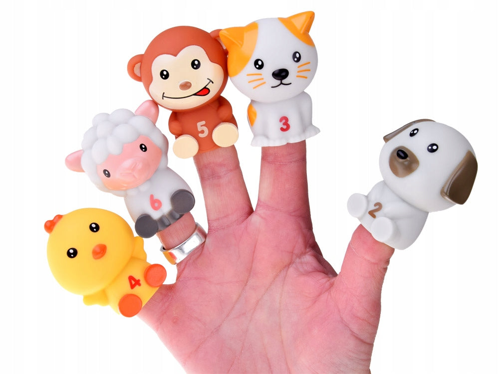 SET OF RUBBER ANIMALS IN THE HOUSE Kid's age 6＋ months