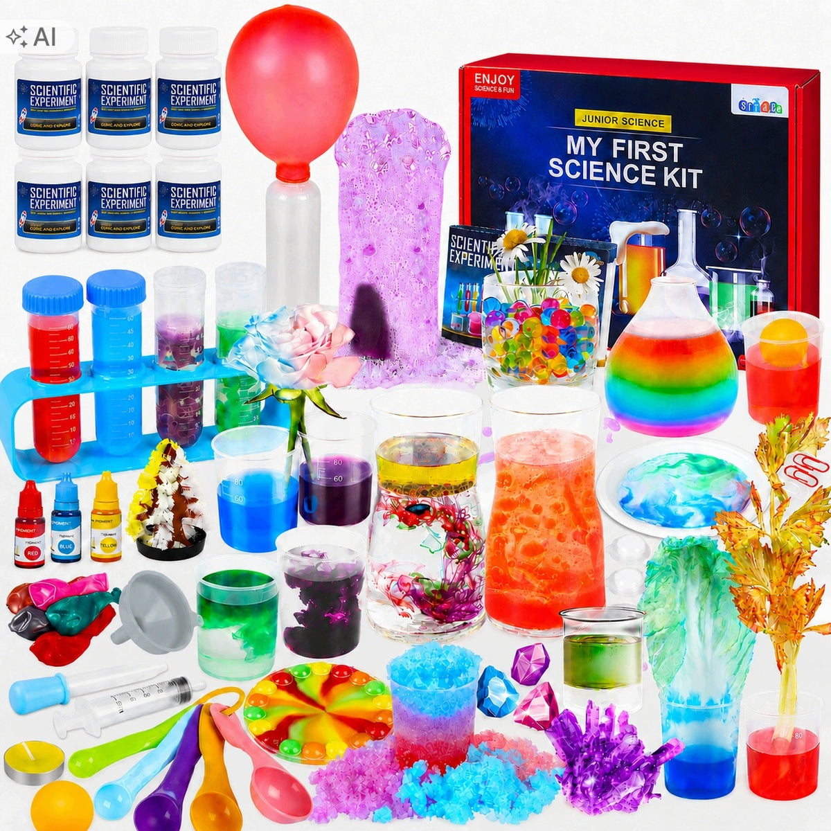SET OF SMALL CHEMIST EDUCATIONAL TOY 80+ EXPERIMENTS INTRUDER K118