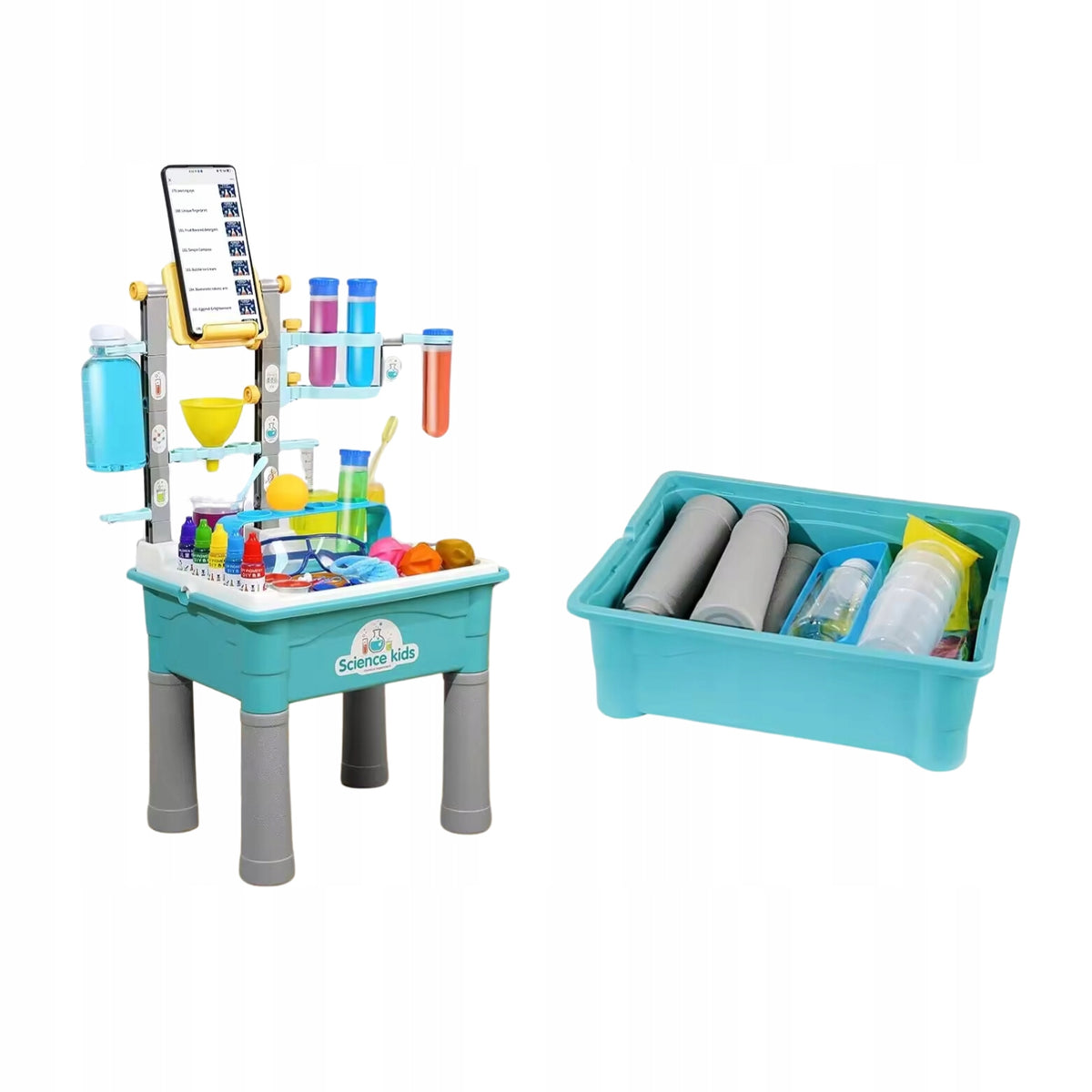 SET OF SMALL CHEMIST LABORATORY SCIENTIFIC EDUCATIONAL TABLE EXPERIMENTS Manufacturer code MA0213