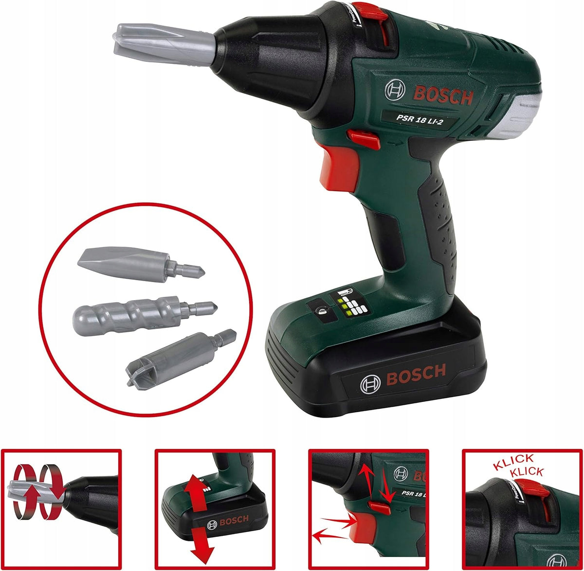 SET OF SMALL DIY Drill Helmet + Accessories BOSCH II KLEIN Brand Klein