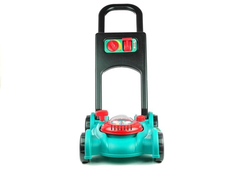 SET OF SMALL GARDENER PUSHER MOWER HELMET CANISTER ACCESSORIES GREEN Packaging status original
