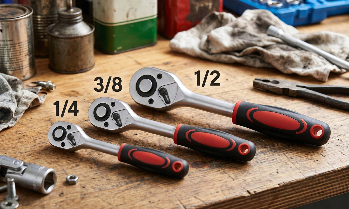 SET OF SOCKET WRENCHES 3x RATCHET 1/2 3/8 1/4 SOCKET WRENCHES 172 EL Manufacturer code KLUCZE NASADOWE 172 EL 3x GRZECHOTKI WALIZKA