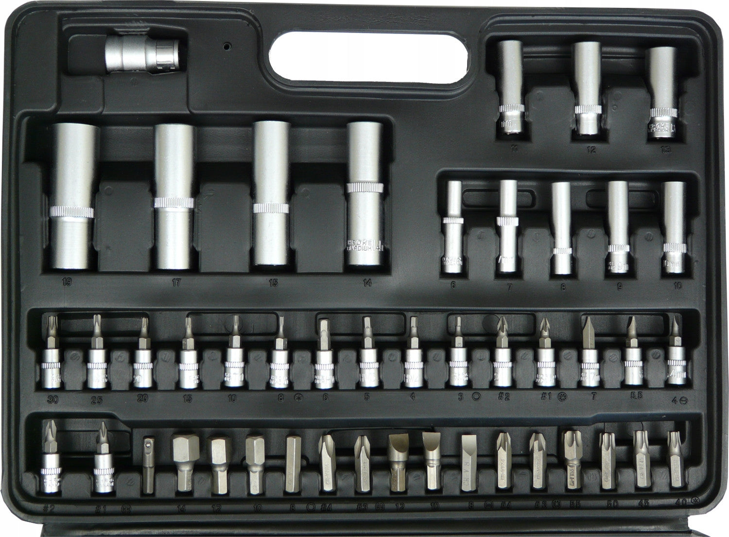 SET OF SOCKET WRENCHES TORX SOCKET WRENCHES 108 PIECES CAP SUITCASE 108 Manufacturer code 0634065128111