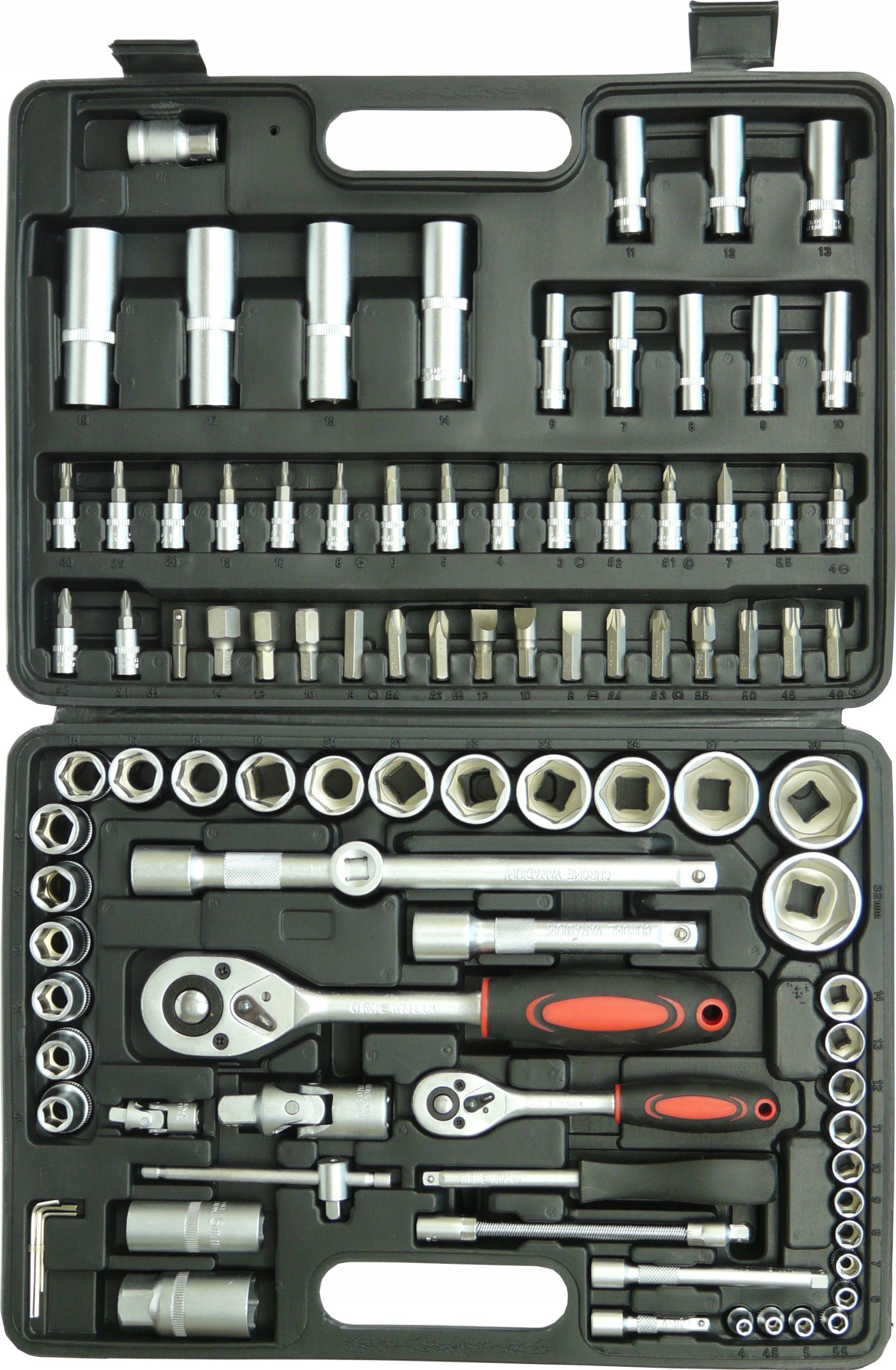 SET OF SOCKET WRENCHES TORX SOCKET WRENCHES 108 PIECES CAP SUITCASE 108