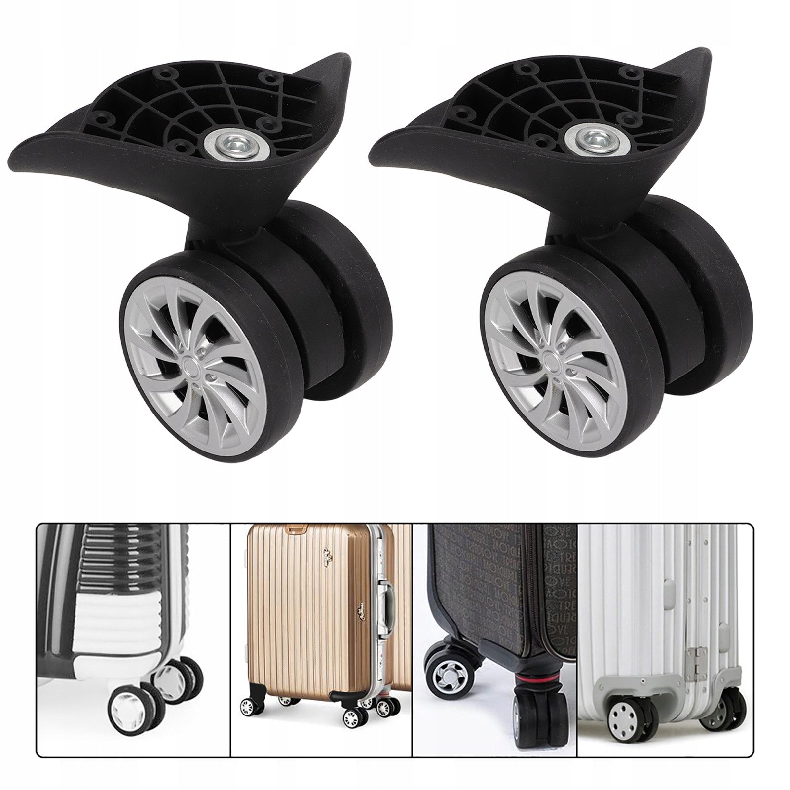 SET OF SPARE WHEELS FOR LUGGAGE SUITCASE SWIVEL REPLACEMENT WHEELS 2PCS Manufacturer code 2718220102911