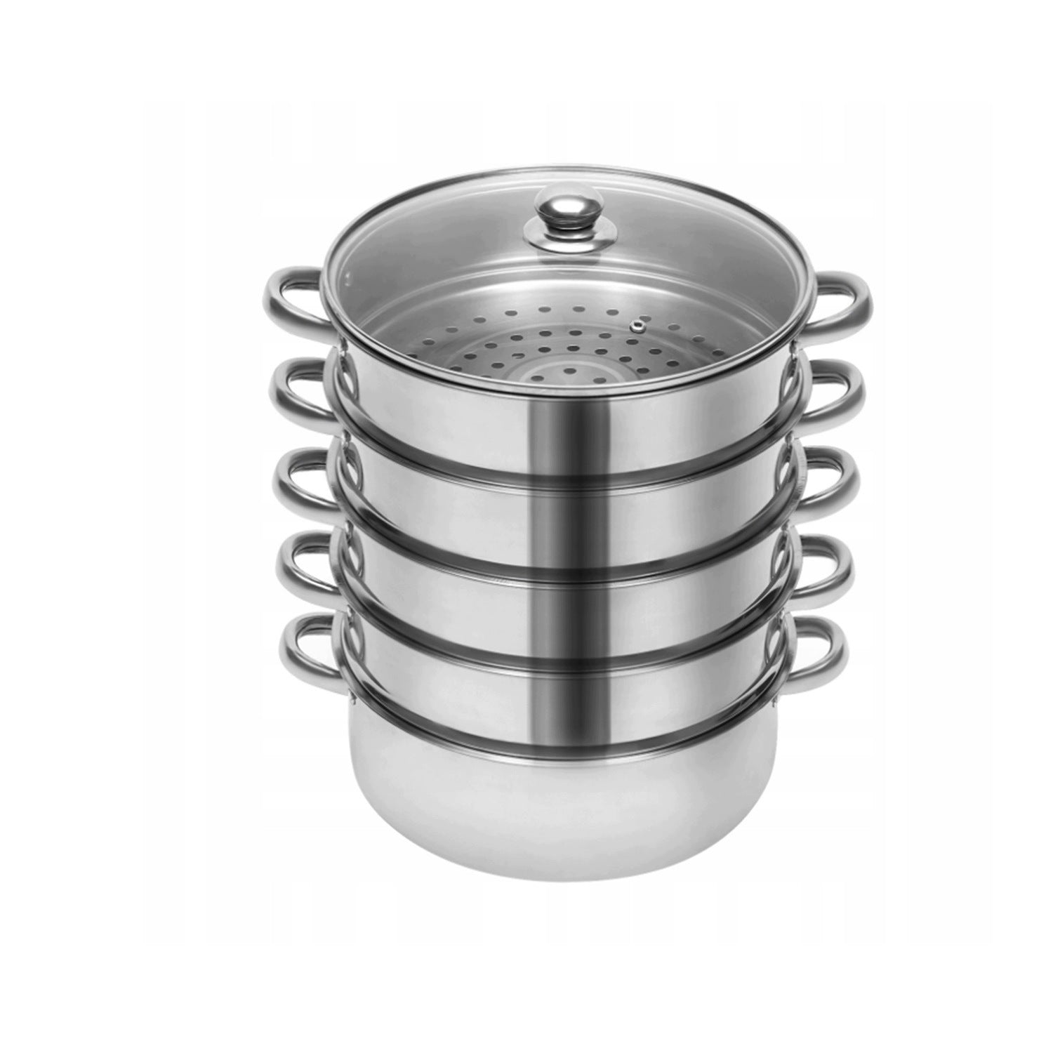 SET OF STEAMING POT STEAMER Ø30cm 5 ELEMENTS Packaging status original