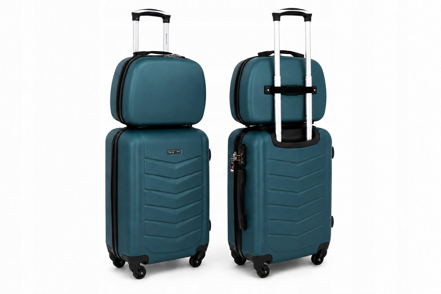 SET OF SUITCASES 2in1 CABIN SUITCASE ON WHEELS + CASE GRAVITT 602