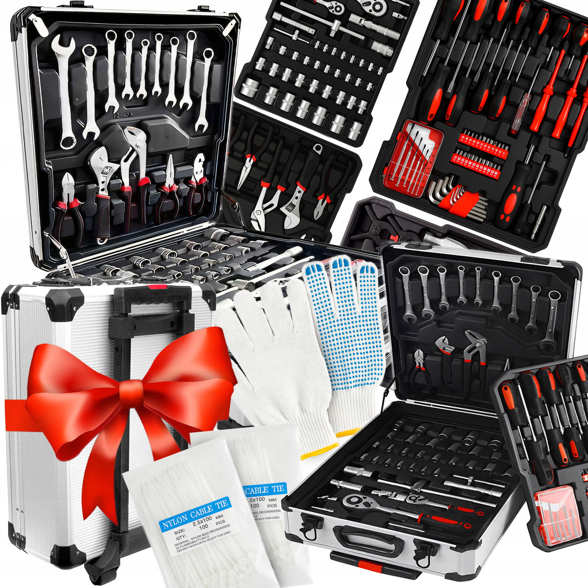 SET OF TOOLS AND KEYS TOOL CASE KEYS 1000 ELEMENTS LARGE XXL Packaging status original