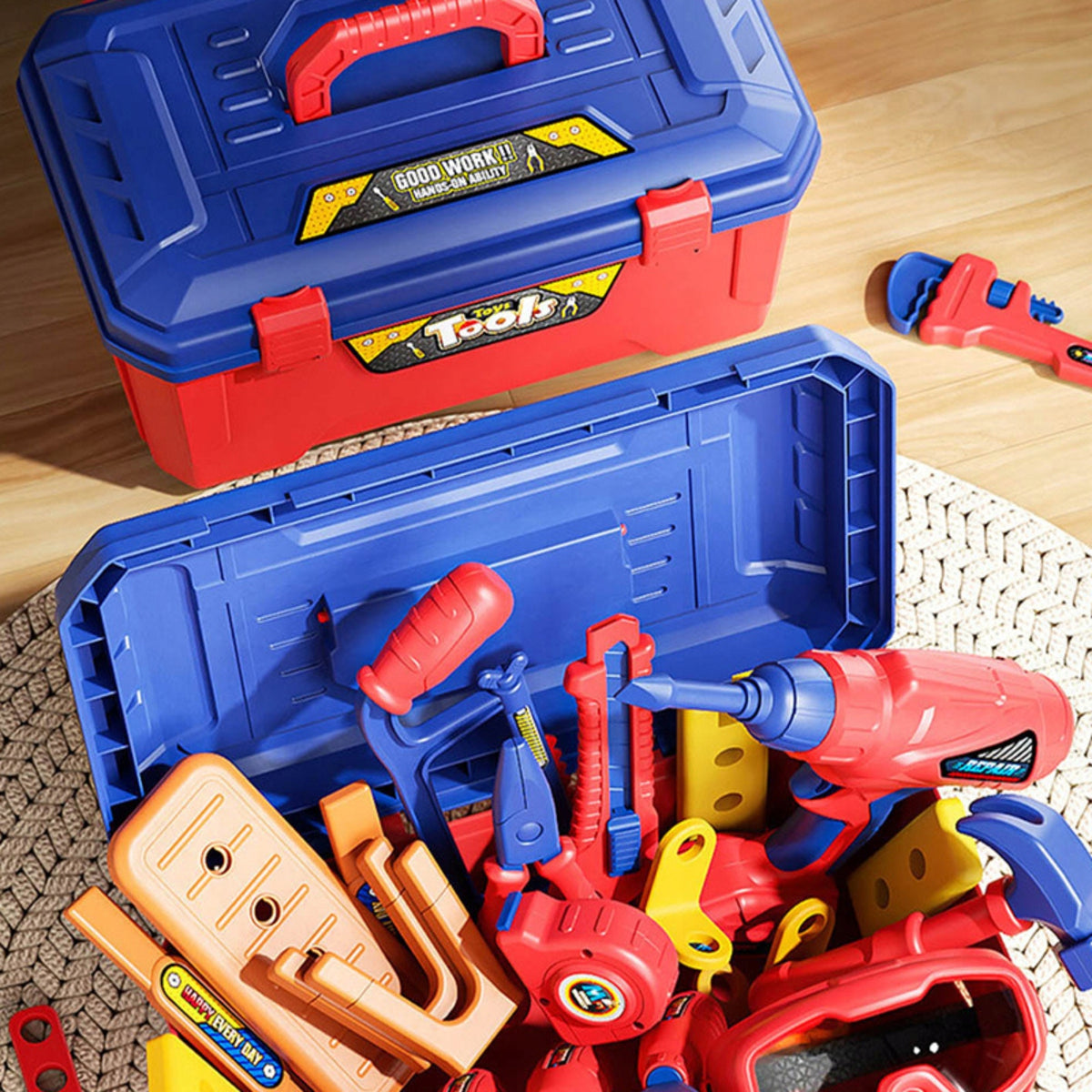 SET OF TOOLS FOR CHILDREN BOX SMALL DIY WORKSHOP Manufacturer code NARZĘDZIA SKRZYNKA MAJSTERKOWICZA WARSZTAT