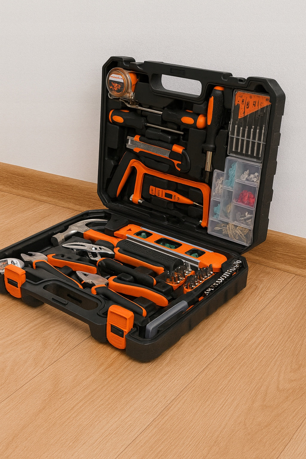 SET OF TOOLS SET OF KEYS BITS CAPS TOOL CASE 180 EL Manufacturer code ZESTAW KOMPLET NARZĘDZI 180 ELEMENTÓW