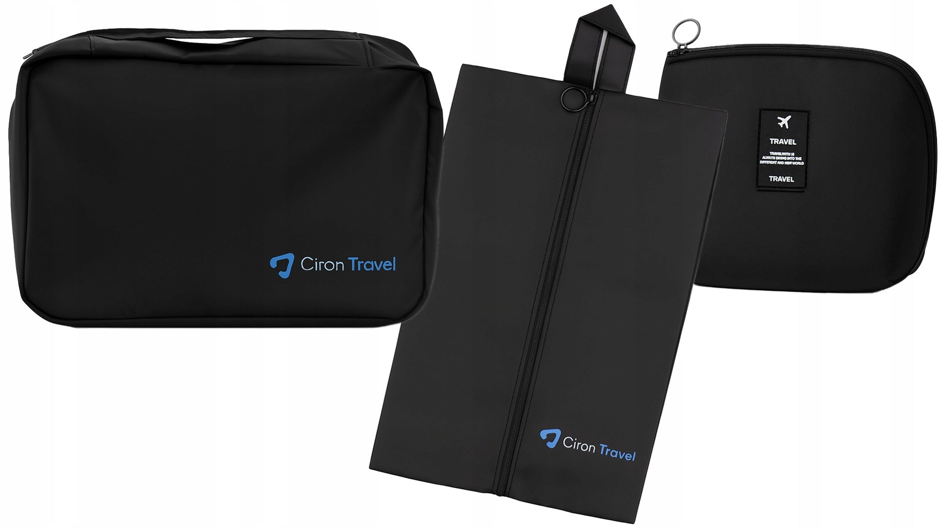 SET OF TRAVEL ORGANIZERS CIRON TRAVEL for backpack suitcase 11 el. black EAN (GTIN) 5904463686014