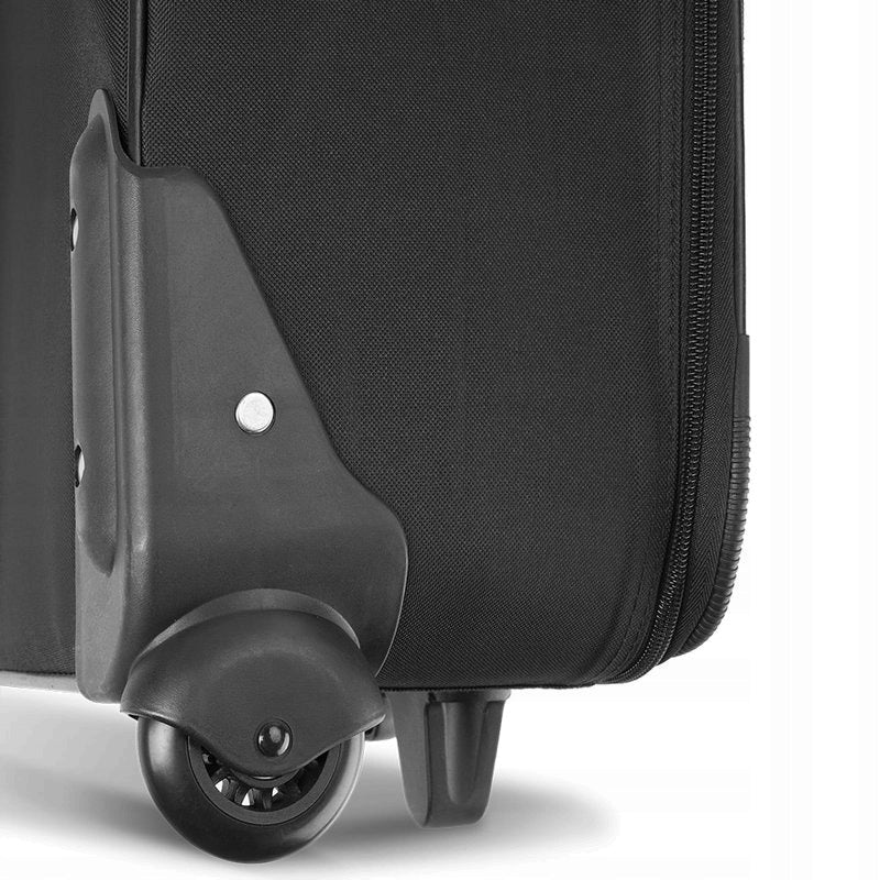 SET OF TRAVEL SUITCASES LARGE MEDIUM SMALL BLACK Brand Deuba