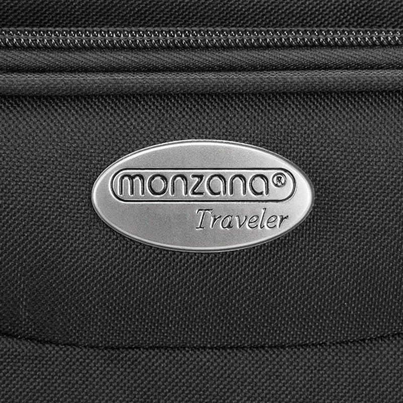 SET OF TRAVEL SUITCASES LARGE MEDIUM SMALL BLACK Gender not applicable