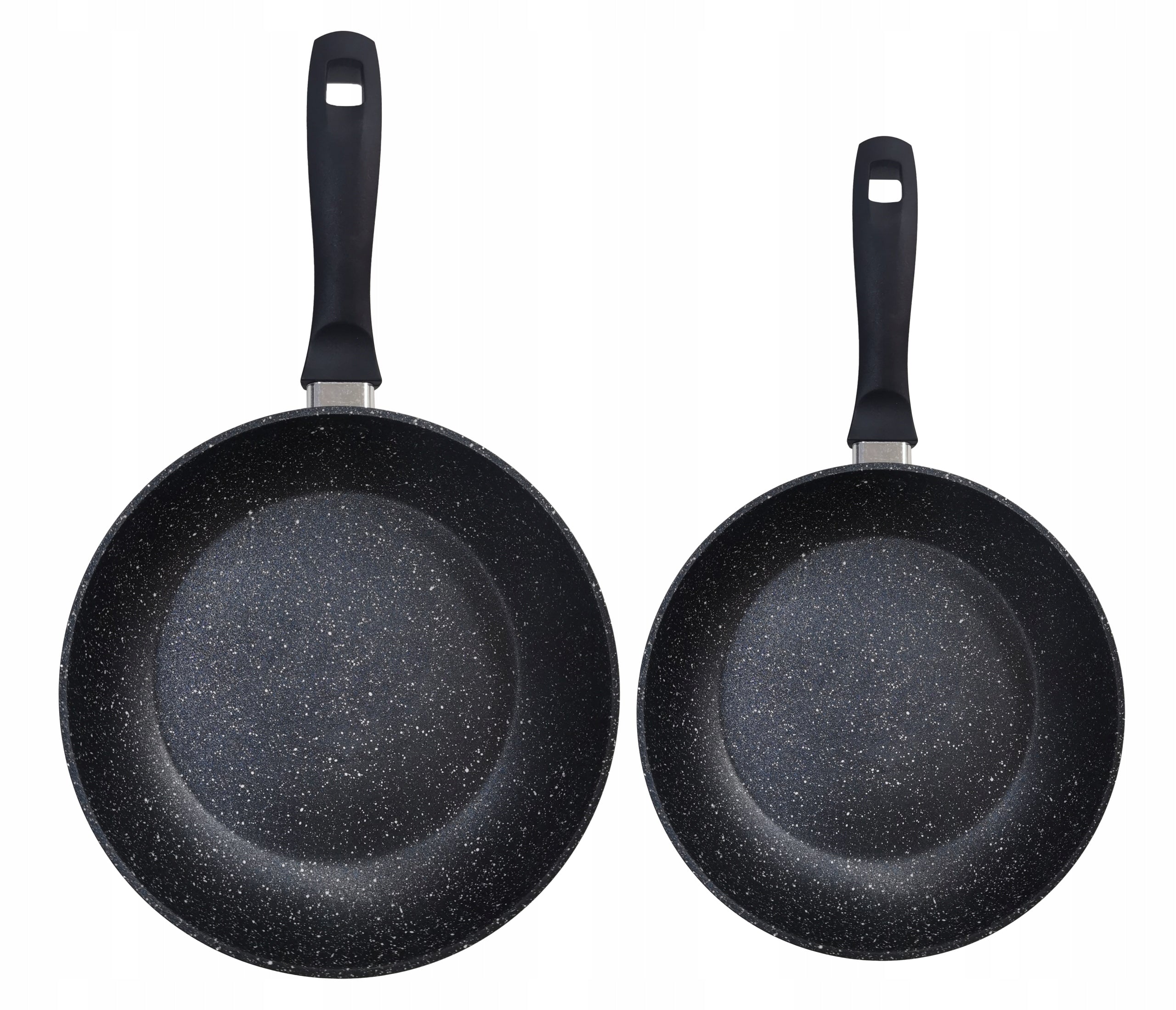 SET OF TWO ALUMINIUM PANS MG HOME OLIVIA MARBLE 28/24CM