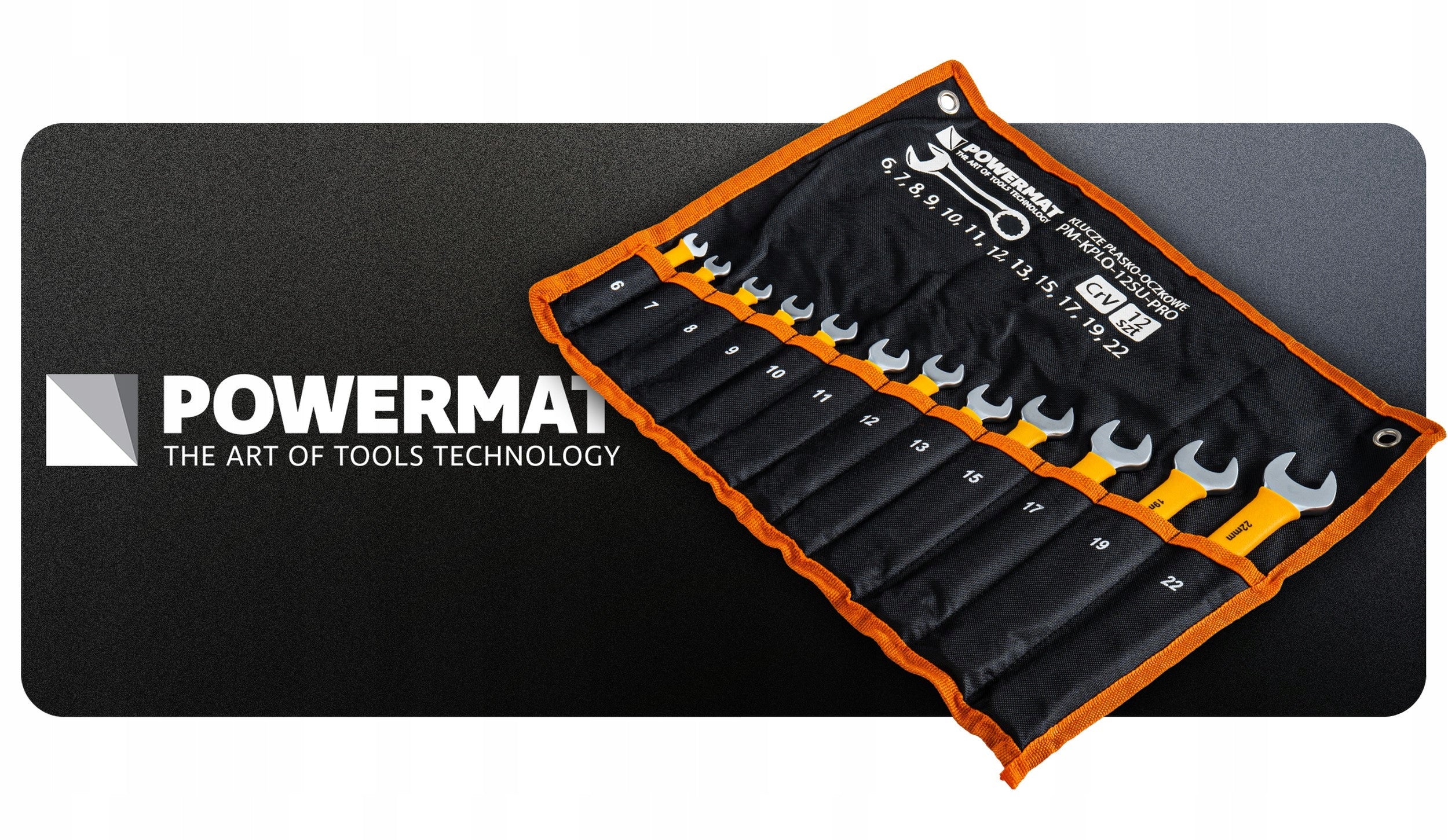 SET OF WRENCHES 12 ELEMENTS 6-22MM CrV IN CASE FOR GARAGE Packaging status original