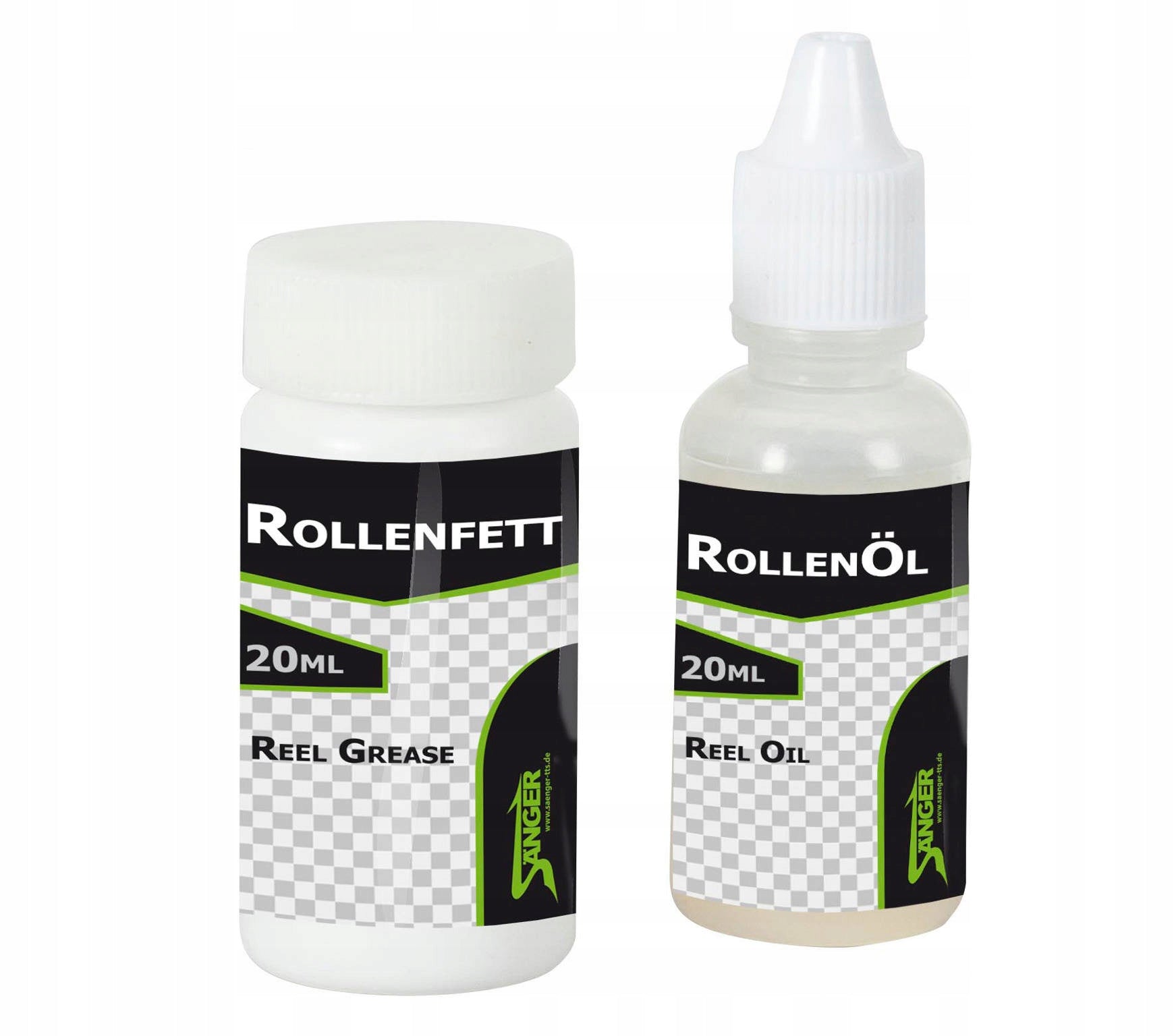 SET - OIL + GREASE FOR SANGER REELS Packaging status original