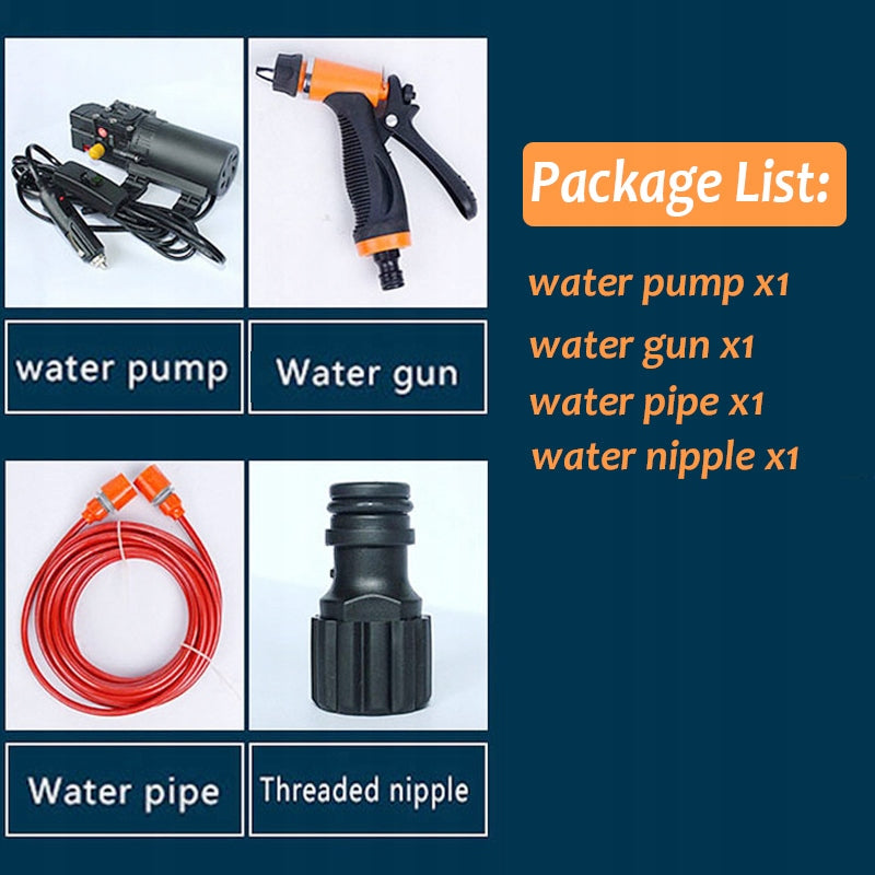 SET PRESSURE WASHER WATER PUMP SELF-PRIMING 12V 100W Operating pressure 9 bar