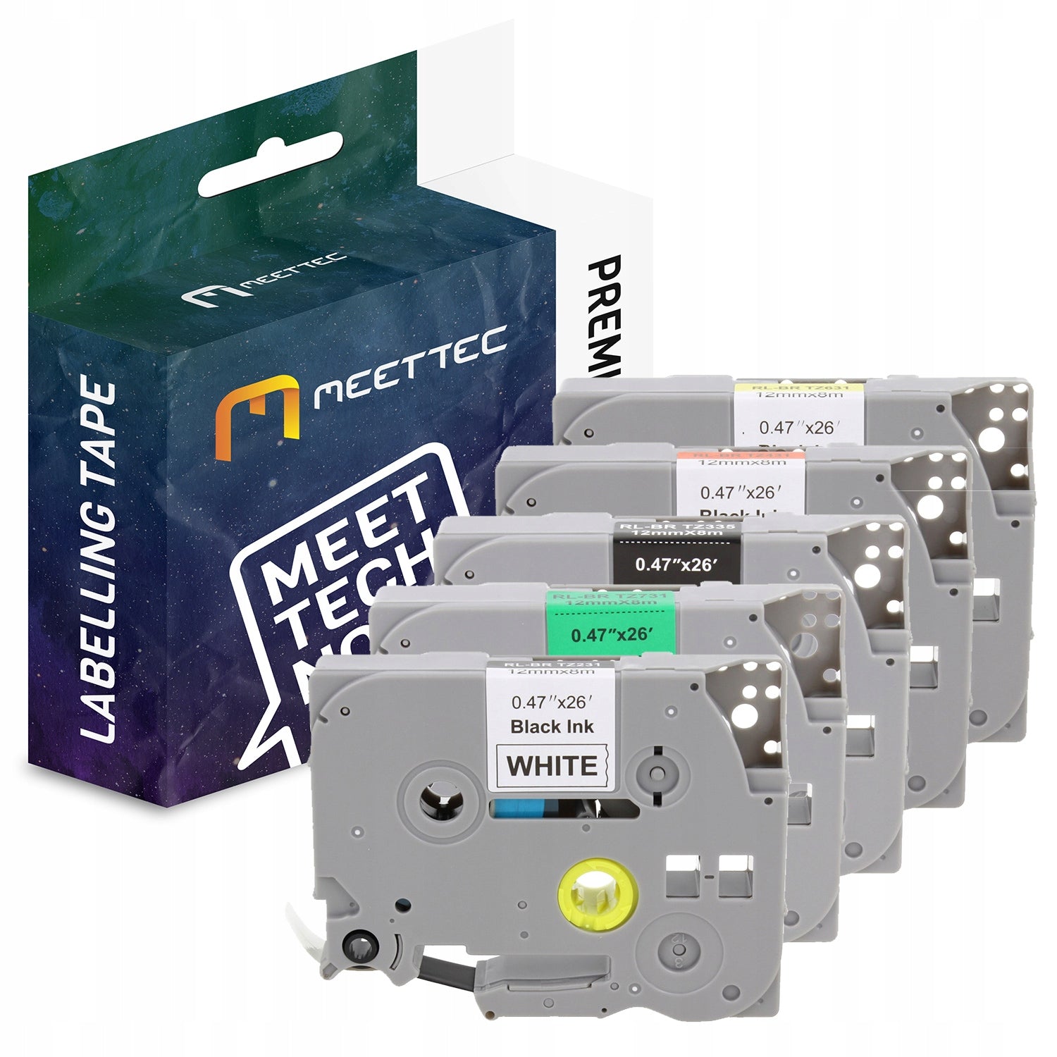 SET PRINTER BROTHER PT-E110 + 5 TAPES TZe 231 431 631 731 335 Manufacturer code BROTHERPT-E110+5MIXBAND